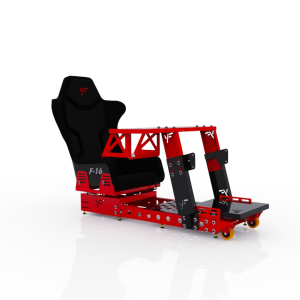 F16 - Bastidor de vuelo con butaca, corredera y ruedas