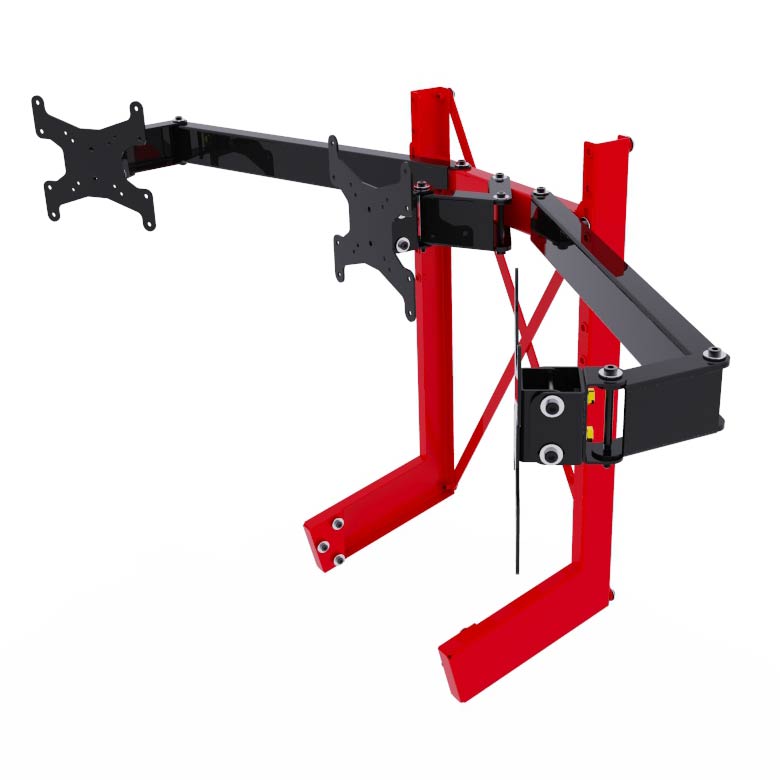 Soporte integrado de tres pantallas