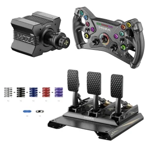 Bundle R9 MOZA con Aro KS y Pedalera CRP-2 de 3 pedales